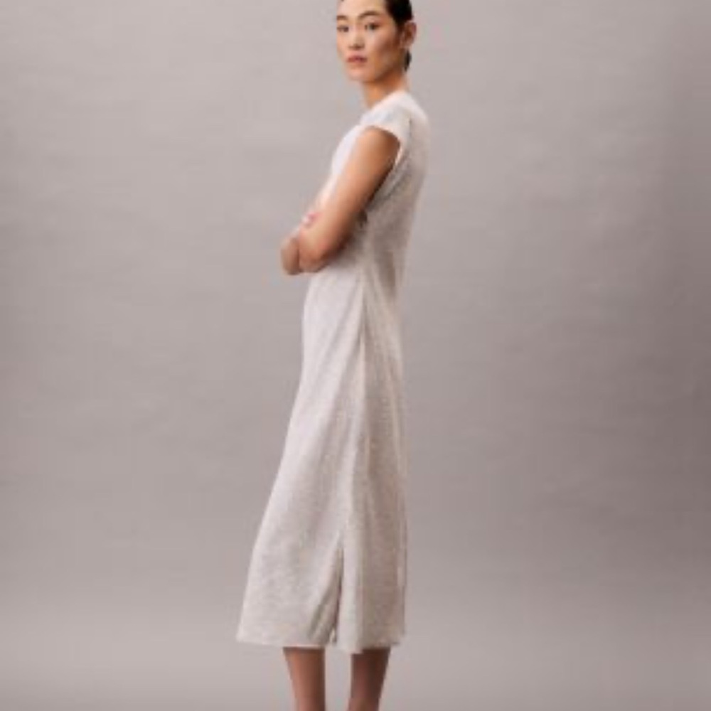 Calvin Klein Cream Midi Dress - Picture 3 of 11